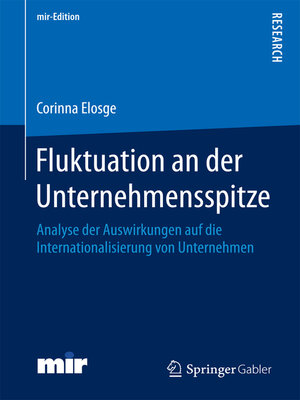 cover image of Fluktuation an der Unternehmensspitze